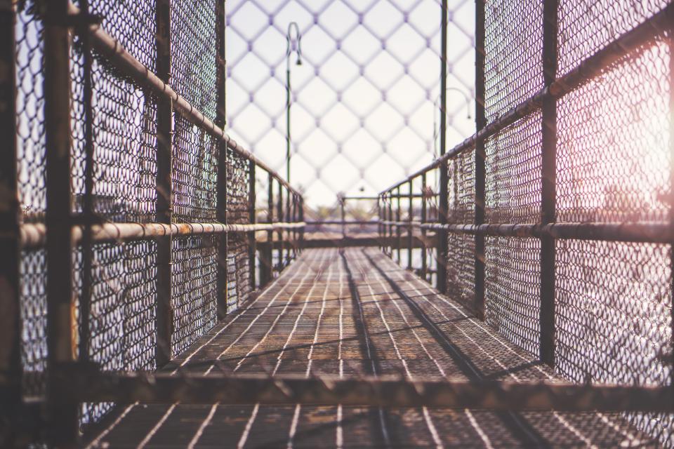lampposts fence cage Bridge 