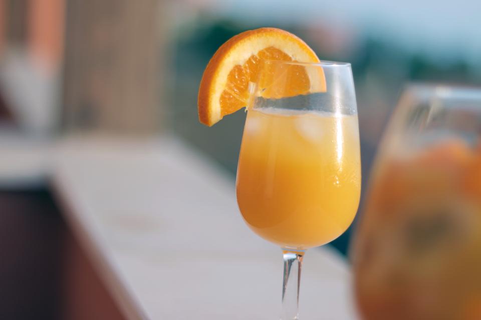 orangeslice orangejuice mimosa glass drink breakfast beverage 