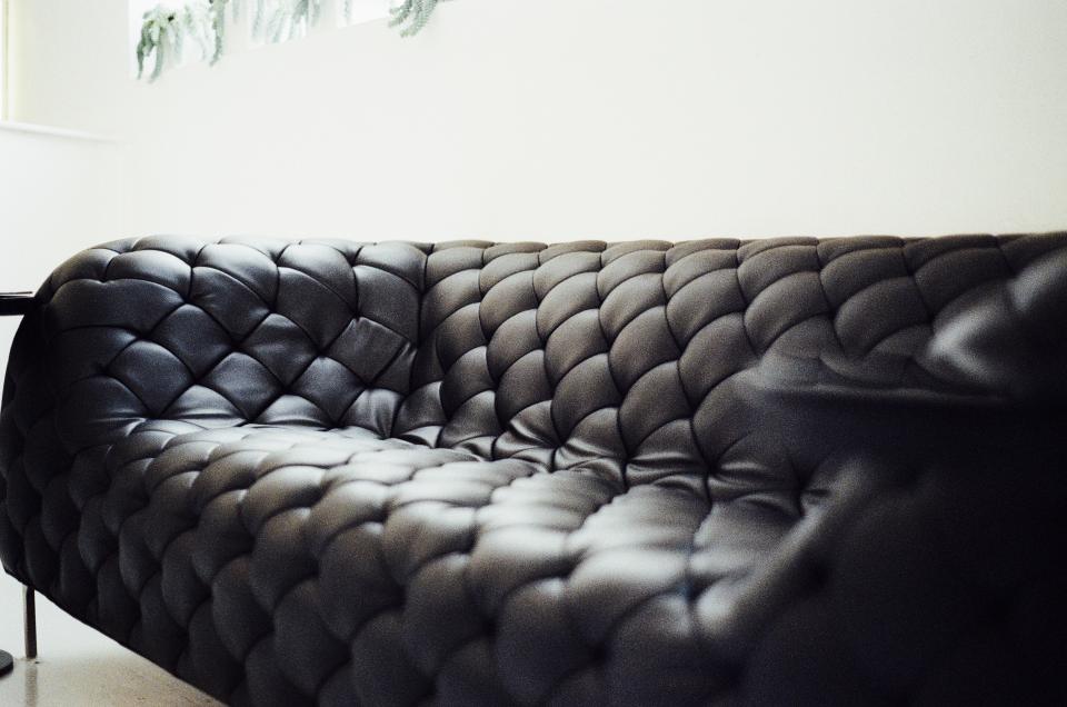 leather furniture couch black 
