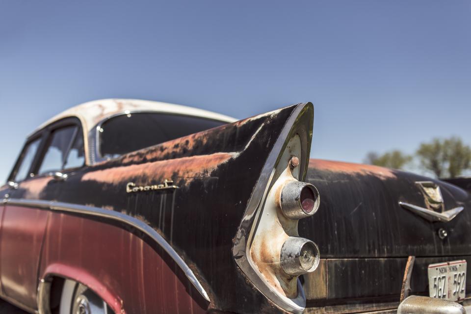 car, vintage, oldschool, rust, tail lights, automotive