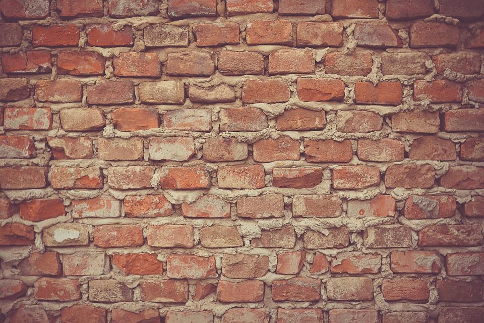 brick, wall