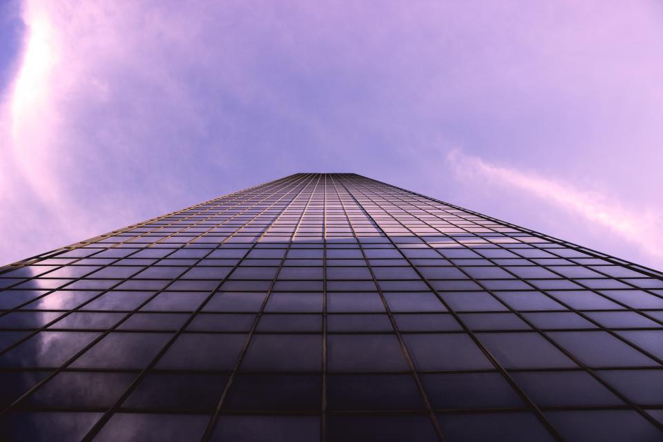 tower sky purple highrise building architecture 