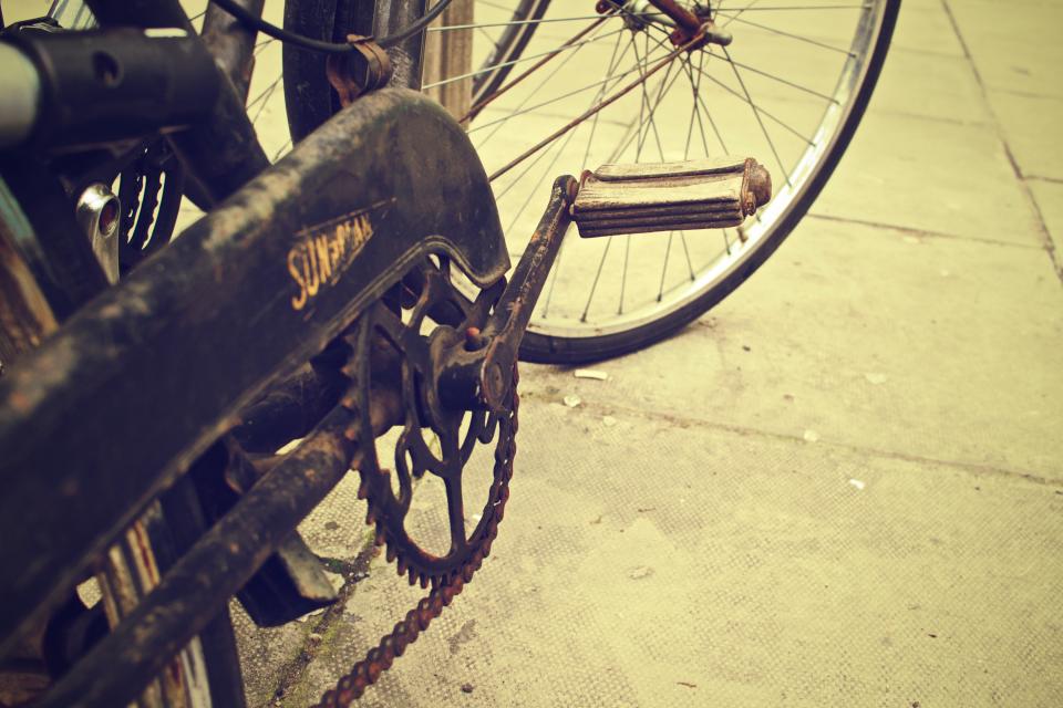 vintage oldschool chain bike bicycle 