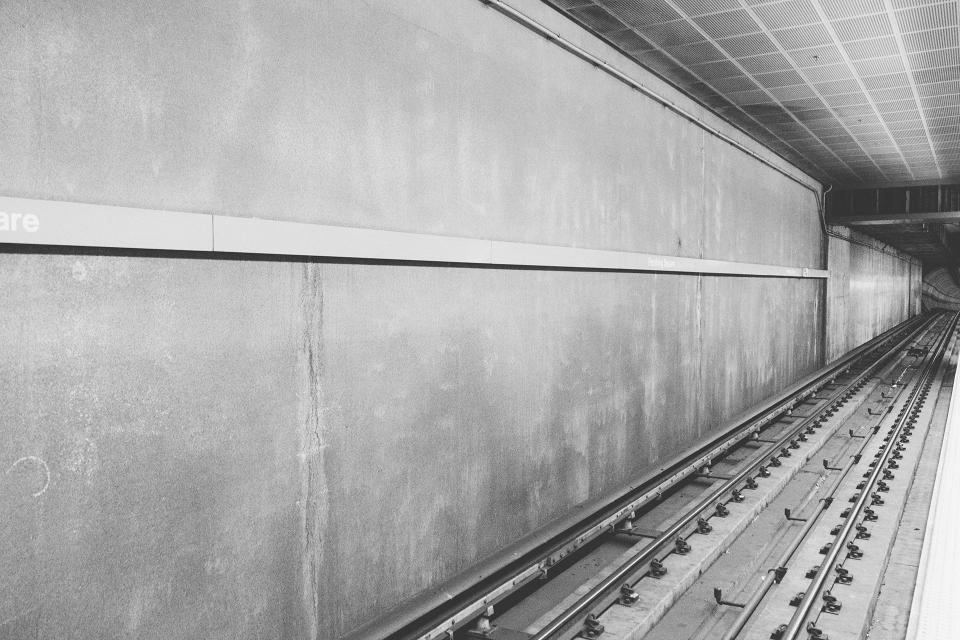 urban transportation subway station blackandwhite 