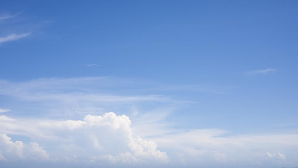 sky, clouds, blue