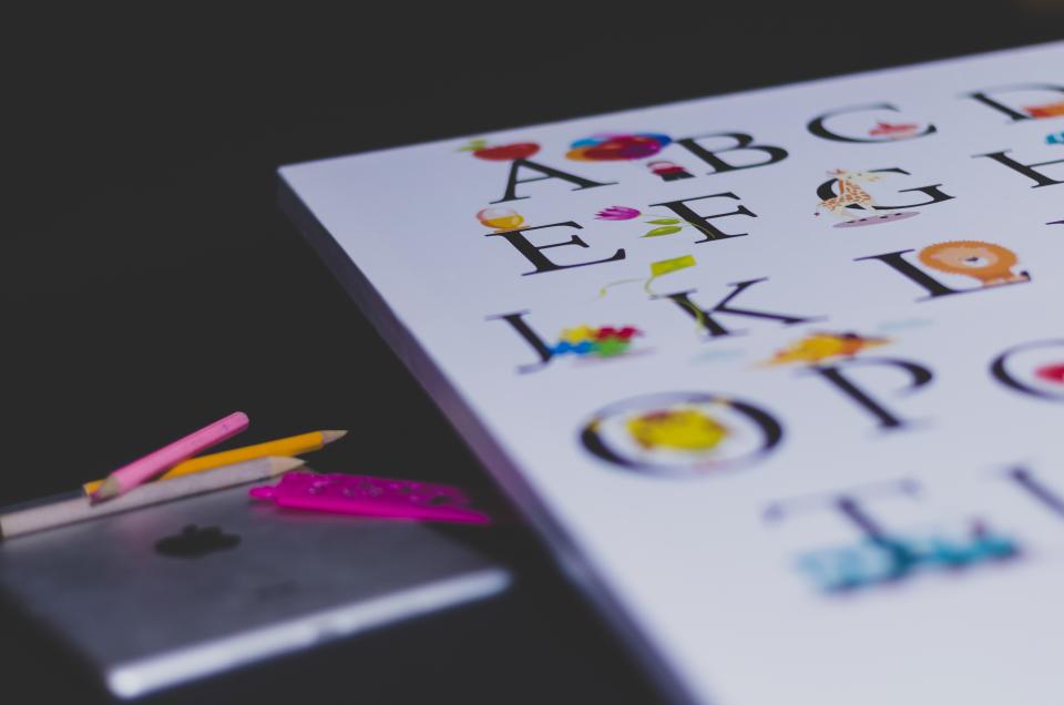 alphabeth, abc, kids, school, learn, colour, color, children, painting, nursery
