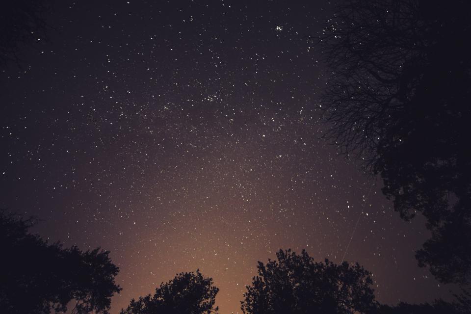 stars sky night galaxy evening dark 