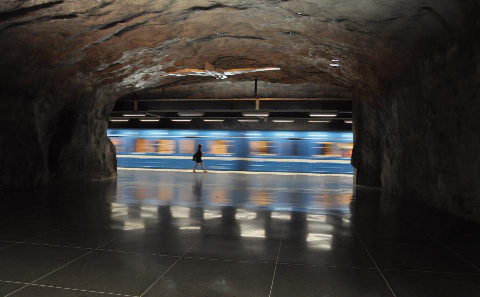 underground transportation train subway station 