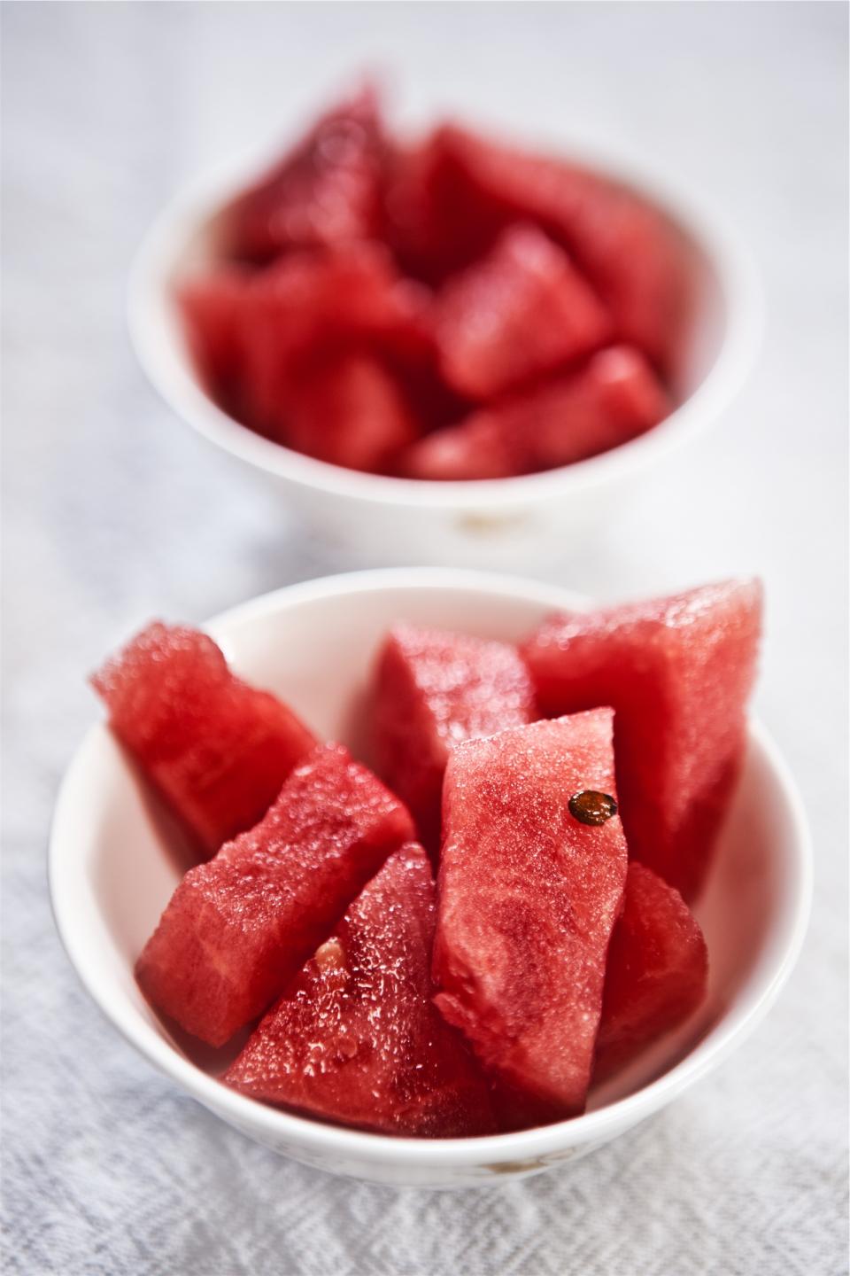 watermelon Healthy fruits food bowl 