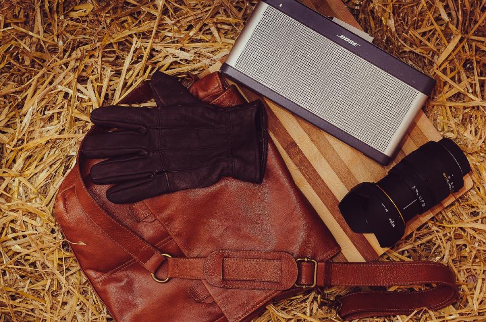 farm, lens, bag, leather, speakers, bose, photography, straw, workstation