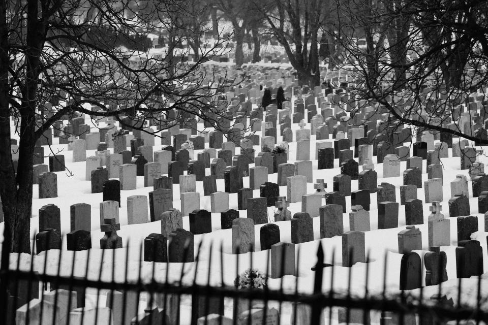 tombstones graves death cemetery 