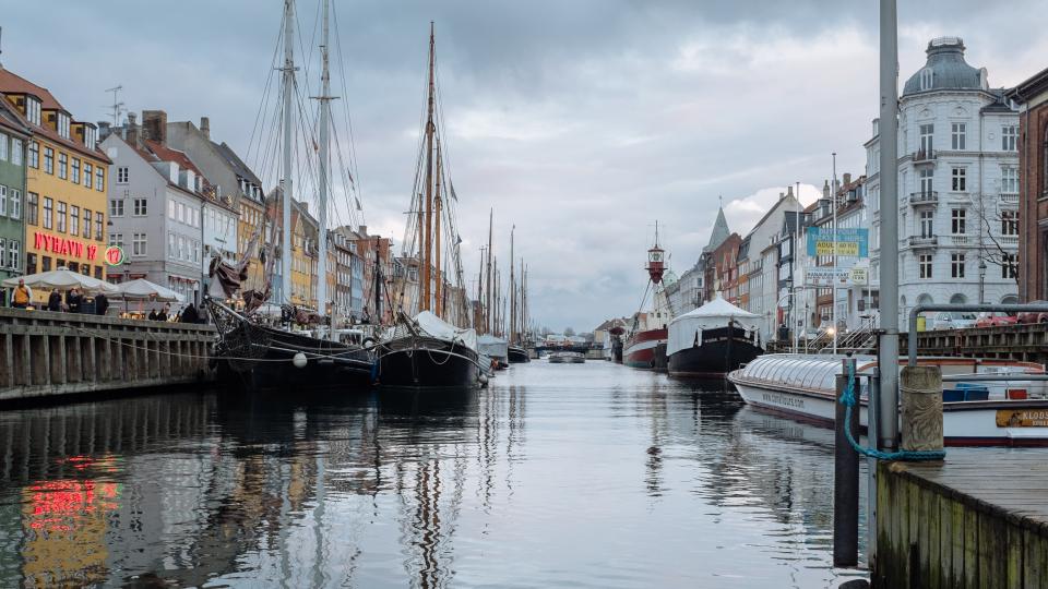 water river copenhagen city canal boats 