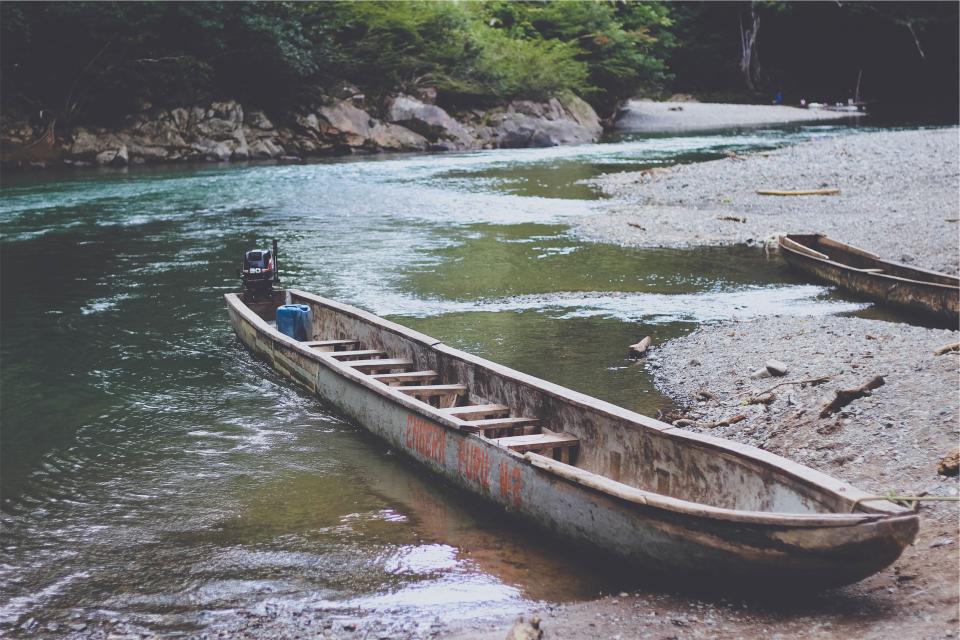 water river mud boats 