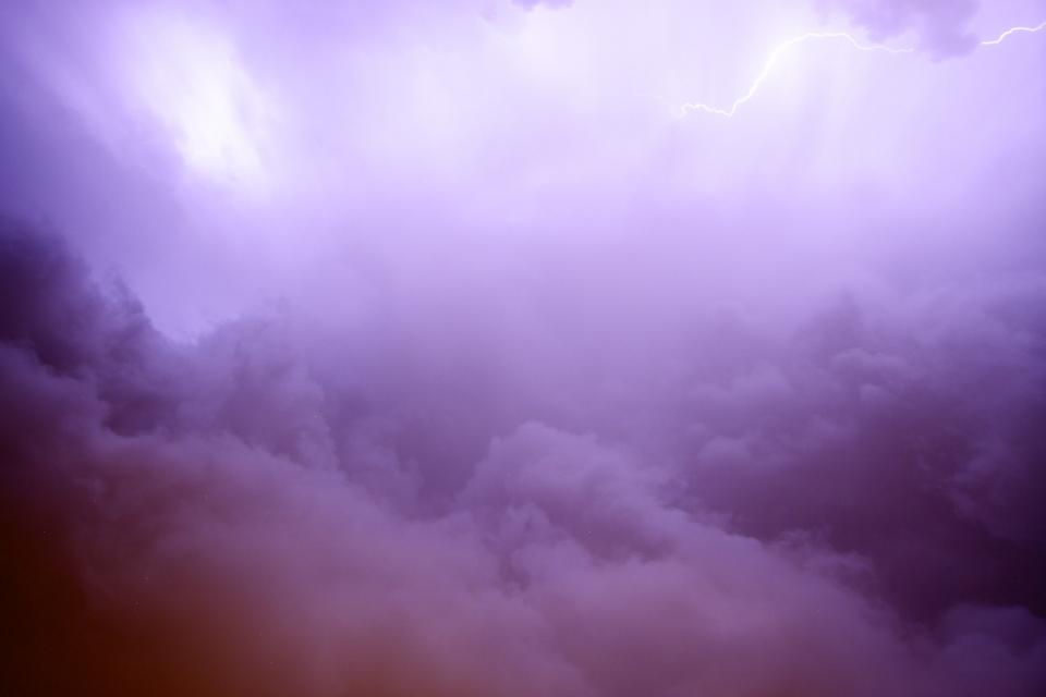 sky purple lightning clouds 
