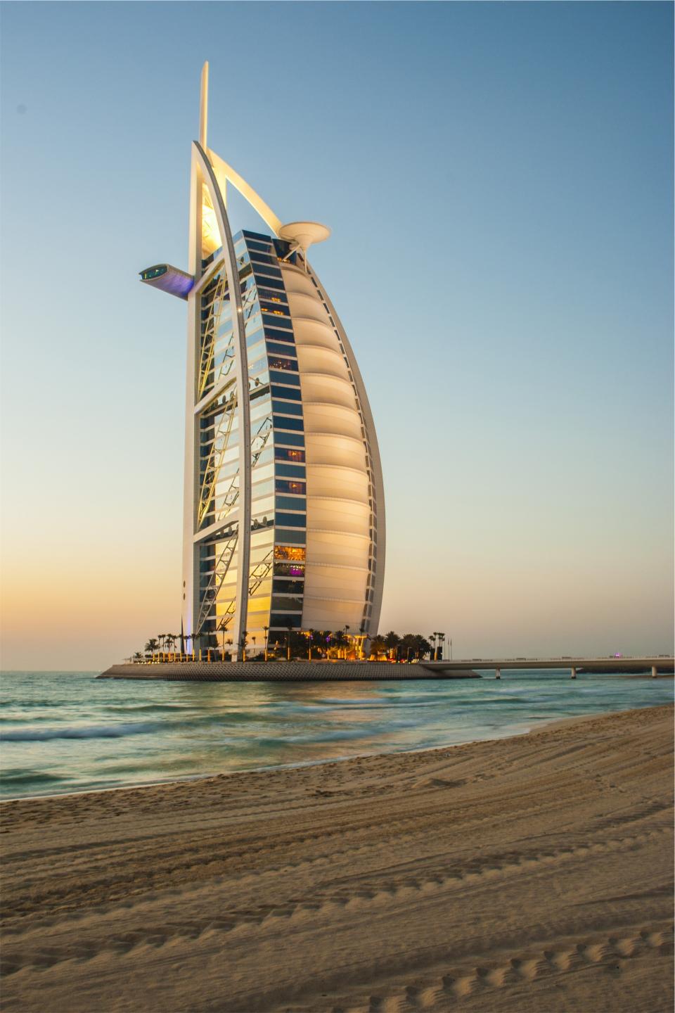 sea sand hotel Dubai BurjAlArab beach architecture 