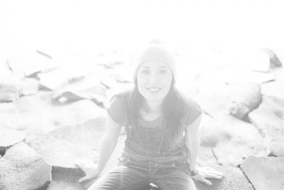 woman toque smiling Smile pretty people overalls model longhair hat happy girl fashion blackandwhite beautiful beanie 