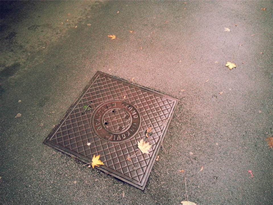 street sewer pavement ground 
