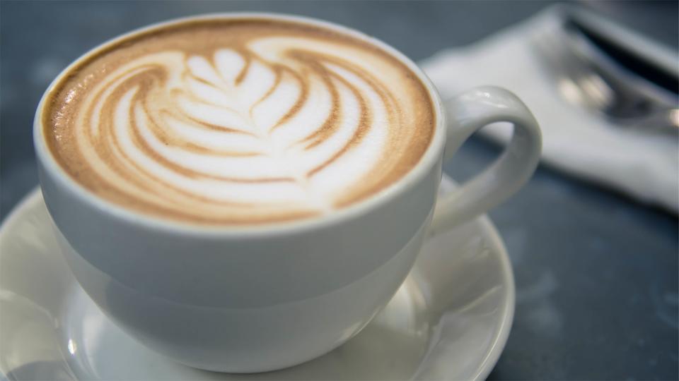 milk latte foam flower cup coffee cappuccino 