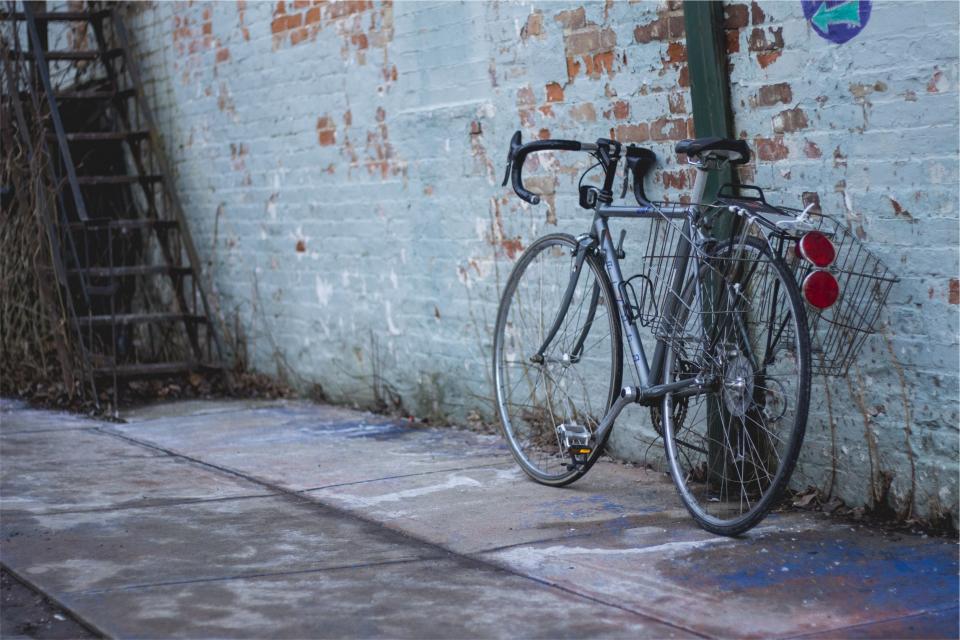 walls concrete bricks bike bicycle 