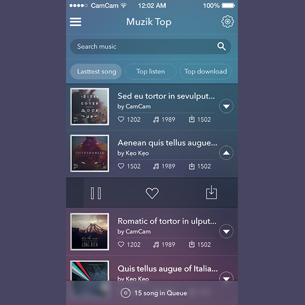 ui music kit music app music mobile icons free 