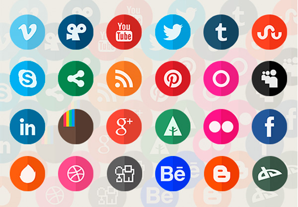 web unique ui elements ui stylish social icons set social icons social set round flat social icons round quality psd retina original new networking modern interface icons hi-res HD fresh free download free flat social icons flat elements download detailed design creative clean circle 