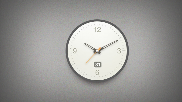 web unique ui elements ui stylish second hand round quality original new modern clock modern interface icon hi-res HD hands fresh free download free flat elements download detailed design creative clock psd clock icon clean Arabic numerals analog 