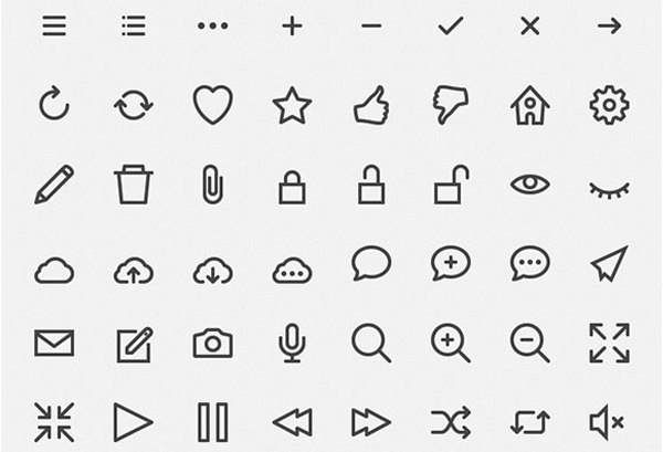 61 Hicons Vector Outline Icons Pack PNG/AI