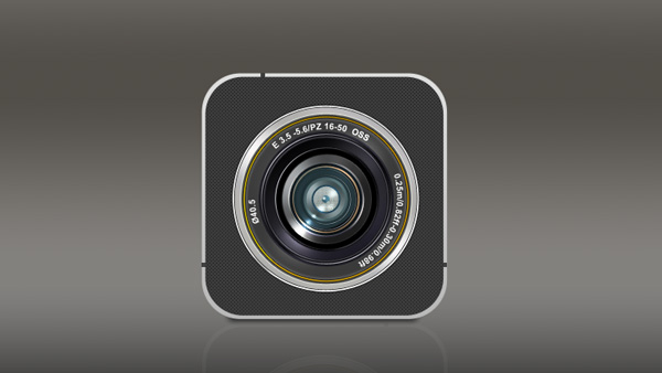 Perfect Retro Camera Icon PSD