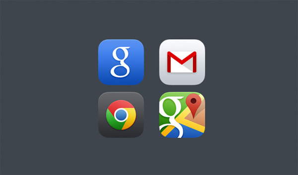 4 Awesome Google iOS 7 App Icons Set
