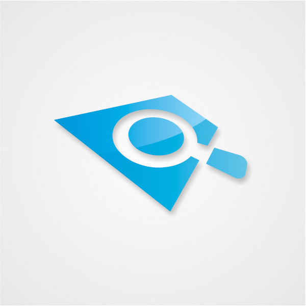 Blue Search Magnifier Vector Icon