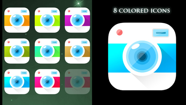 ui elements set lens icon free download free download colors colorful camera icon cartoon camera icon 
