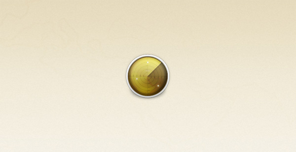 Round Radar Screen Icon