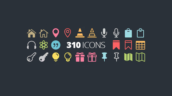 360 Elegant Font Icons Pack