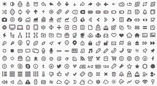308 Pixel Perfect Typicons Icons Pack