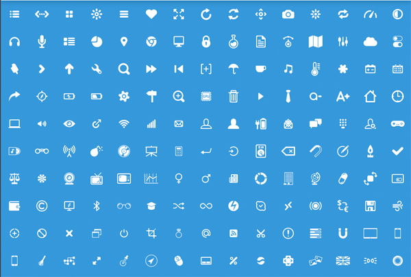150 Pixel Perfect Glyph Icons Pack