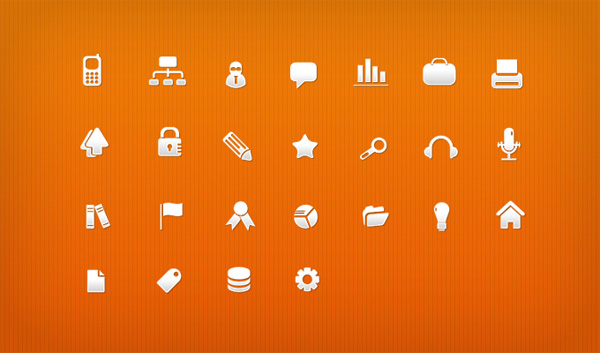 21 Business Related Web Icons Set