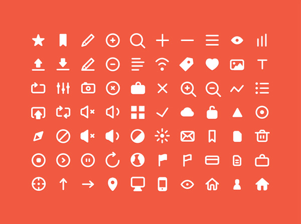70 Mixed Mini Web Icons Pack