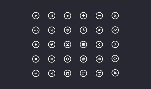 white ui elements ui set outline icons line icons icons free download free circle icons set circle icons 
