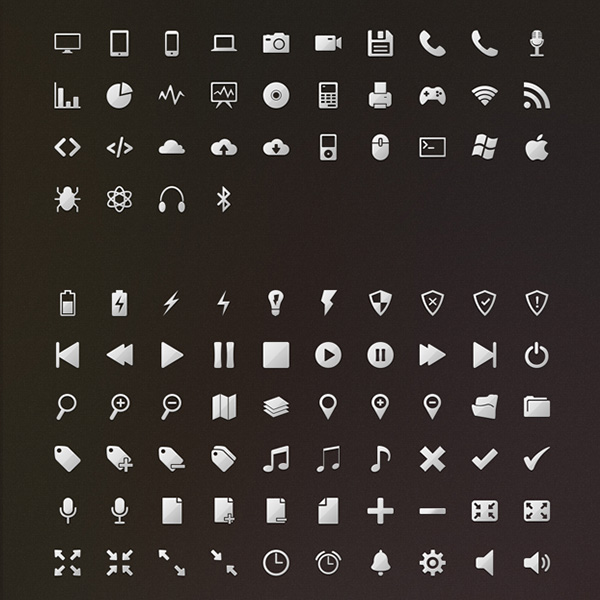 256 Full Set of Vector Web Icons