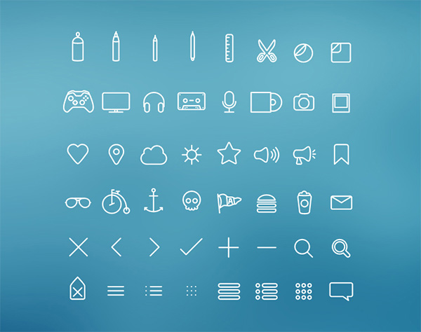 ui elements ui thin line icons stroke set pack hangloose line icons line icons free download free 