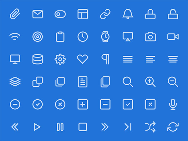 130 Feather Web Vector Line Icons Pack