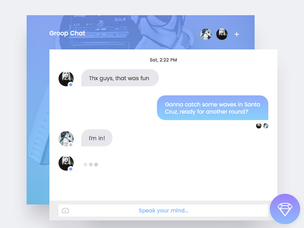 ui social sketch group chat chat app 