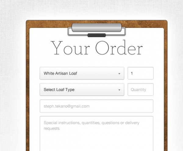 white user interface form clipboard button brown 