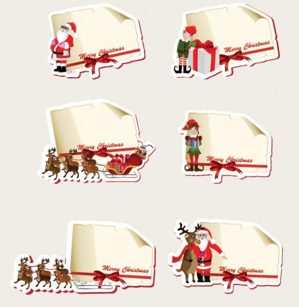 web vector unique ui elements stylish stocking set santa reindeer quality original new labels interface illustrator high quality hi-res HD graphic fresh free download free elements download detailed design creative christmas 
