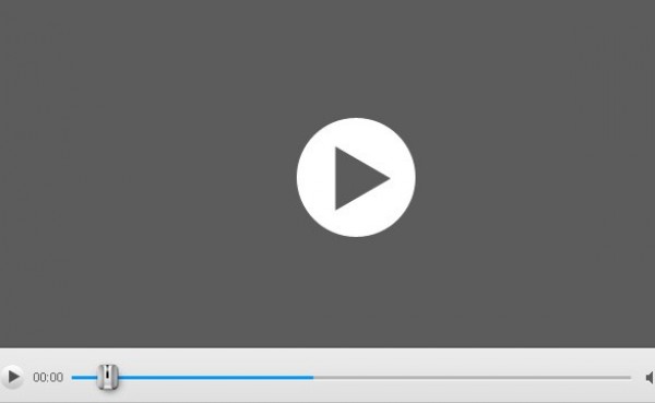 web video player unique ui elements ui stylish simple quality player original new modern interface hi-res HD grey gray fresh free download free elements download detailed design creative clean 