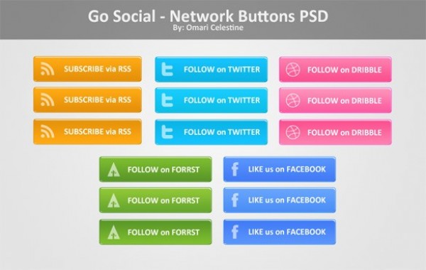web unique ui elements ui twitter stylish social set RSS quality psd original new networking modern media interface hi-res HD fresh free download free Forrst Facebook elements dribble download detailed design creative clean buttons bookmarking 