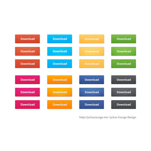 web unique ui elements UI buttons ui stylish states set rectangle quality psd pack original new modern interface hi-res HD gradient fresh free download free elements download detailed design creative colorful clean buttons 