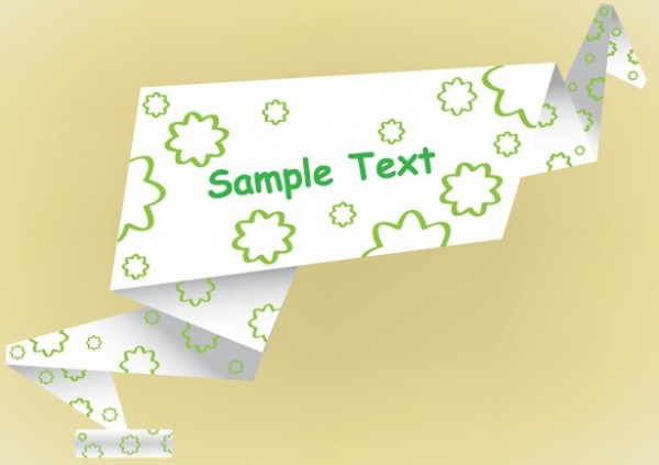 web vector unique ui elements text stylish quality paper original origami new message interface illustrator high quality hi-res HD green graphic fresh free download free folded flowers floral elements download detailed design creative banner AI 