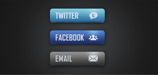 twitter mail light blue icons grey glowing Free icons free downloads Facebook clean button blue 