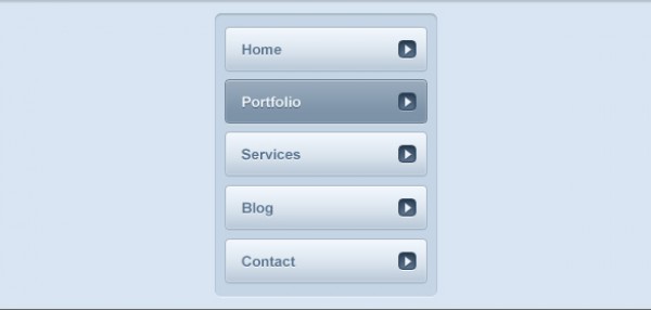 website user interface ui side menu portfolio navigation menu light blue free downloads free buttons free element button blue awesome 